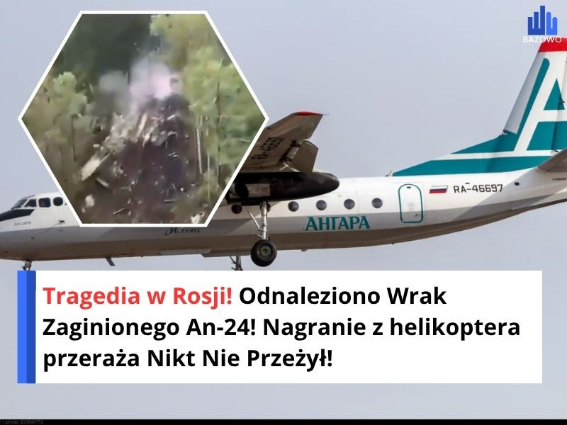 Tragedia w Rosji! Odnaleziono Wrak Zaginionego An-24! Nagranie z helikoptera przeraża Nikt Nie Przeżył!
